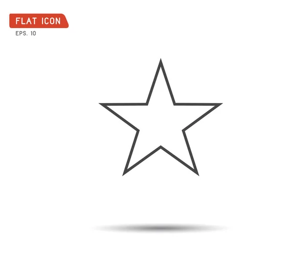 Clasic star Icon Vector, logo flat eps, illustrazione — Vettoriale Stock