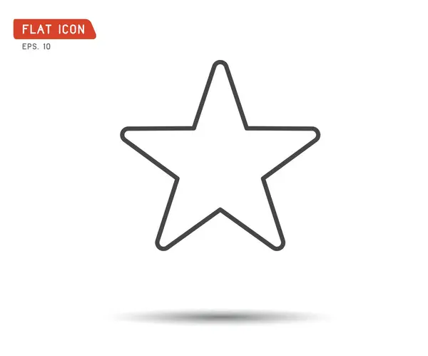 Классическая звезда Icon Vector, логотип flat eps, иллюстрация — стоковый вектор