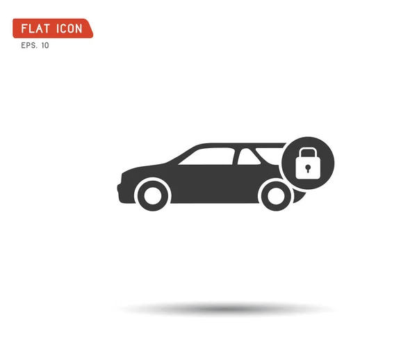 Verrouillage de voiture Icône, Illustration vectorielle eps — Image vectorielle