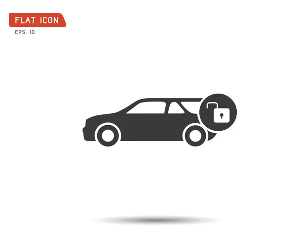 Εικονίδιο κλειδώματος αυτοκινήτου, διανυσματική απεικόνιση eps — Διανυσματικό Αρχείο