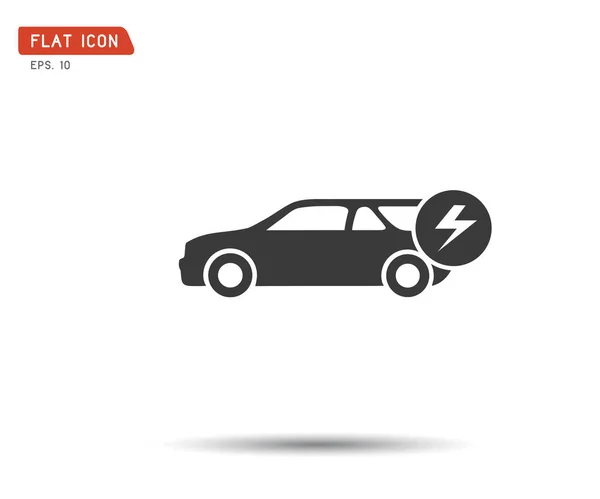 Icône électrique voiture, illustration vectorielle logo — Image vectorielle