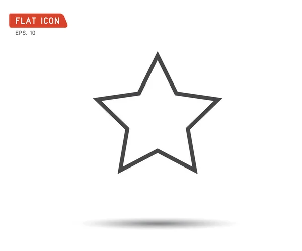 Clasic star Icon Vector, logo flat eps, ilustración — Vector de stock