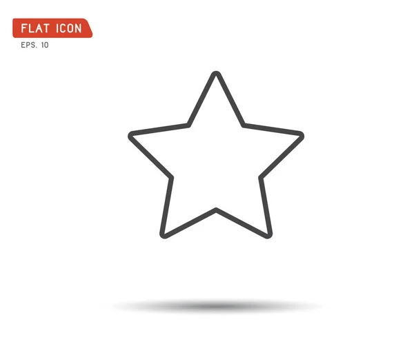 Clasic star Icon Vector, logo flat eps, ilustración — Archivo Imágenes Vectoriales