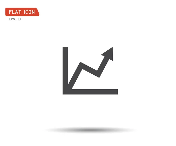 Gráfico de negócios Icon Vector, logo eps ilustração — Vetor de Stock