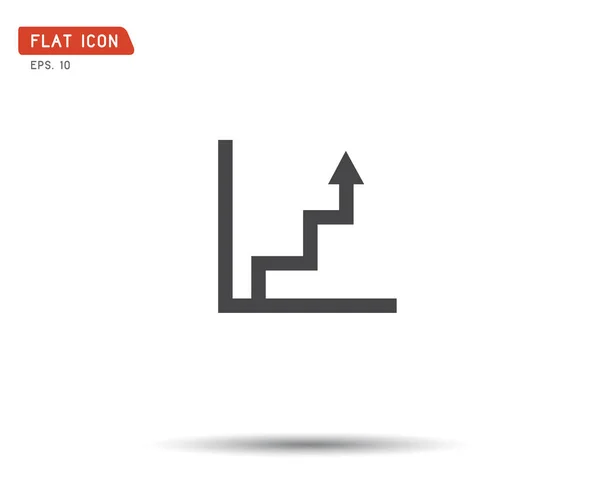 Бизнес-график Icon Vector, логотип eps иллюстрация — стоковый вектор