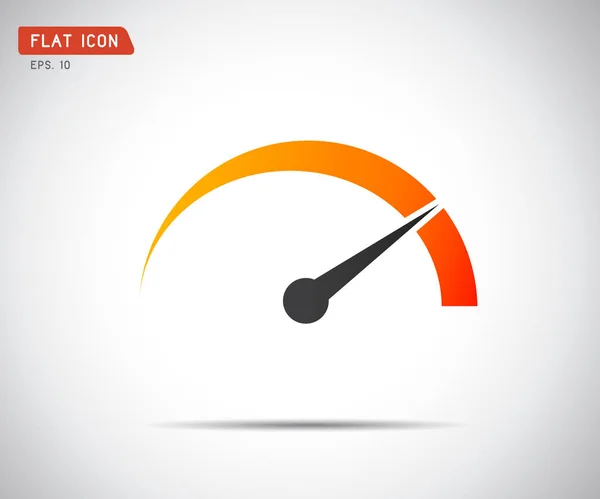 Performance measurement. Logo Speed, icon Vector illustration — Stock vektor