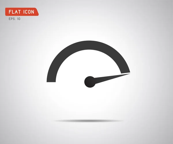 Medición de rendimiento. Velocidad del logotipo, icono Vector ilustración — Vector de stock