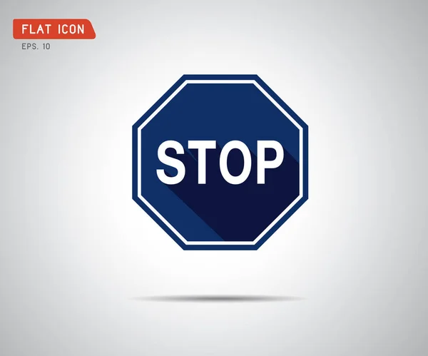 Icône d'arrêt, Interdiction aucun symbole, cercle rouge, signe d'avertissement, vect — Image vectorielle