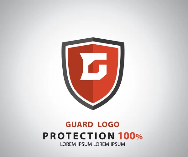 Logo Empresa Seguridad Vector Escudo Esmeralda Para Protección Ilustración Vectores — Vector de stock