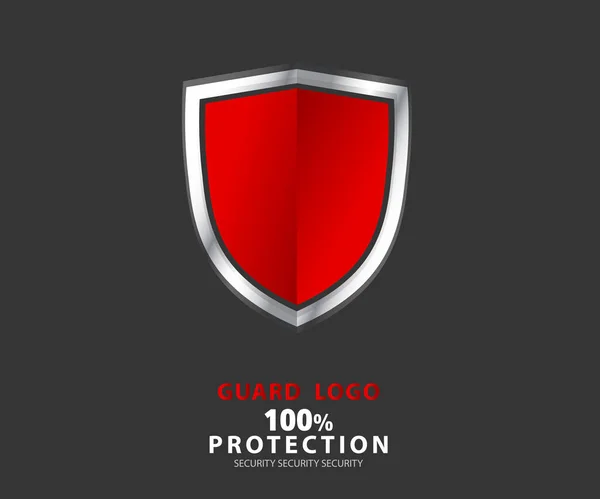 Logo Security Company Vector Emerald Shield Protection Vector Illustration — Stock Vector