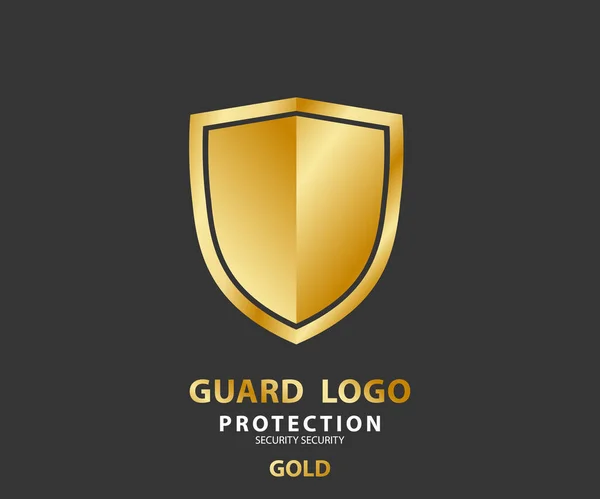 Logo Security Company Vector Emerald Shield Protection Vector Illustration — Stock Vector