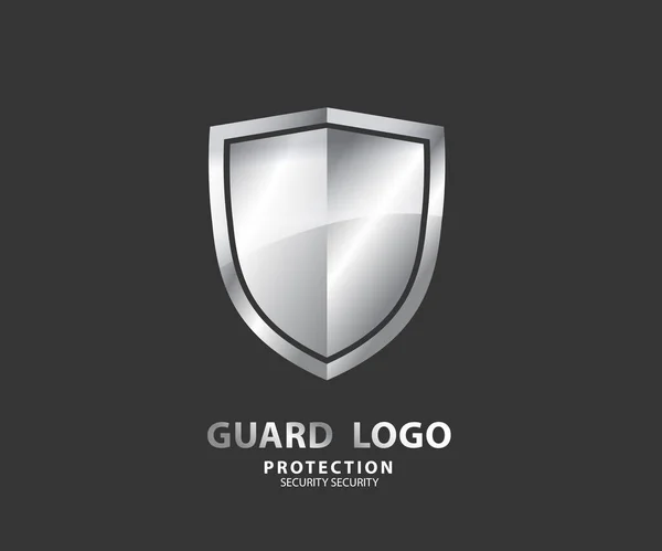 Logo Empresa Seguridad Vector Escudo Esmeralda Para Protección Ilustración Vectores — Vector de stock