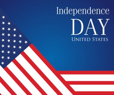 Amerikan bayrağının vektör görüntüsü, ABD sembolü, Bağımsızlık Günü geçmişi