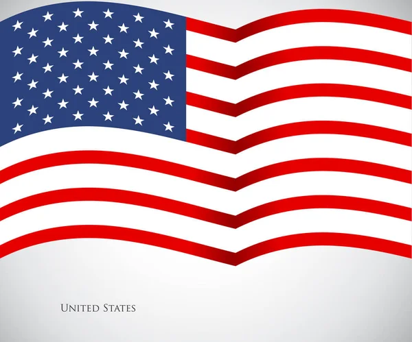 Mapa Moderno Estados Unidos Vector Independence Day Background — Vector de stock