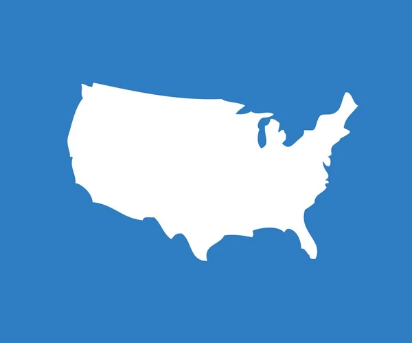 Estados Unidos América Mapa Vector Antecedentes Del Día Independencia — Vector de stock