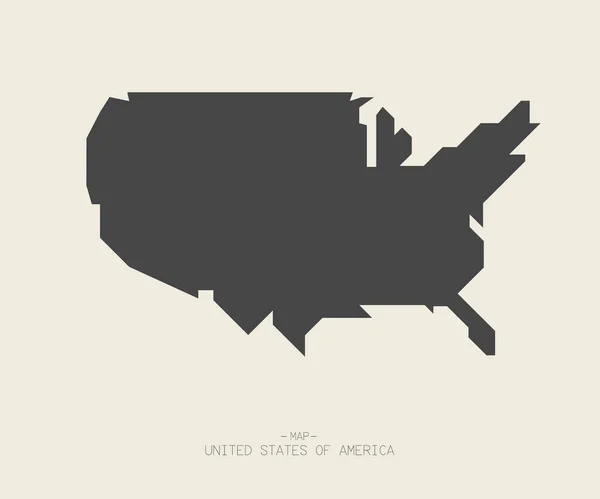 Vereinigte Staaten Von Amerika Map Vektor Usa Hintergrund Zum Unabhängigkeitstag — Stockvektor
