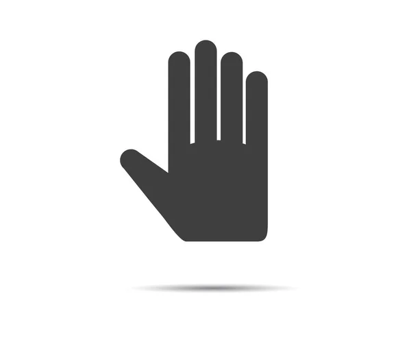 Stop Hand Achthoekig Teken Voor Verboden Activiteiten Logo Vector Illustratie — Stockvector