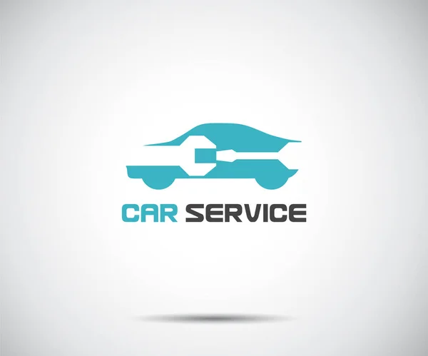 Иконка Обслуживания Автомобилей Авторемонт Дизайн Логотипа Обслуживания Плоских Конструкций — стоковый вектор
