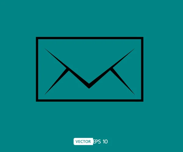 Kuvert Mail Ikon Platt Design Stil Direkt Meddelande Sms Vektor — Stock vektor