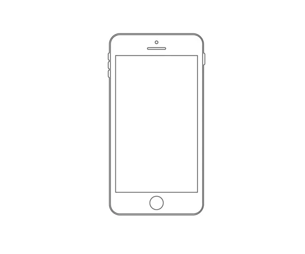 Smartphone Symbol Telefon Logo Vektor Illustration — Stockvektor