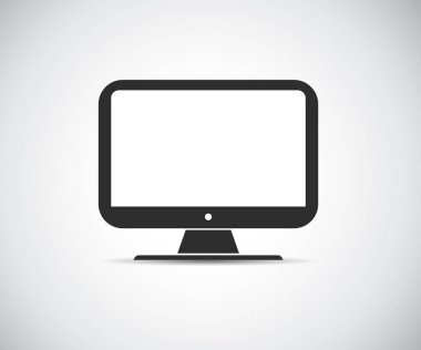 Bilgisayar simgesi, düz biçimli kişisel bilgisayar, Masaüstü bilgisayarı, IT logosu 