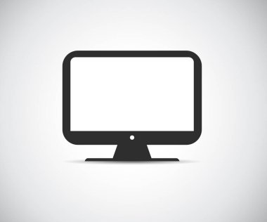 Bilgisayar simgesi, düz biçimli kişisel bilgisayar, Masaüstü bilgisayarı, IT logosu 