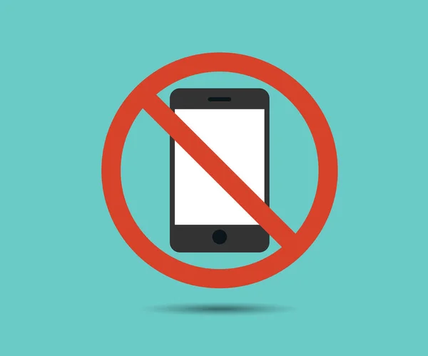 No cell phone, Mobile Phone prohibited, phone logo vector illustration