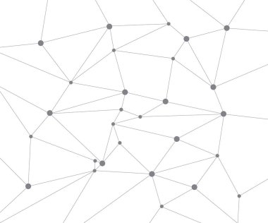 Geometrik grafik arkaplan molekülü ve iletişim. Bileşikli büyük veri kompleksi. Perspektif arka plan. Dijital veri görselleştirme. Bilimsel sibernetik vektör çizimi.