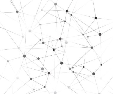 Geometrik grafik arkaplan molekülü ve iletişim. Bileşikli büyük veri kompleksi. Perspektif arka plan. Dijital veri görselleştirme. Bilimsel sibernetik vektör çizimi.