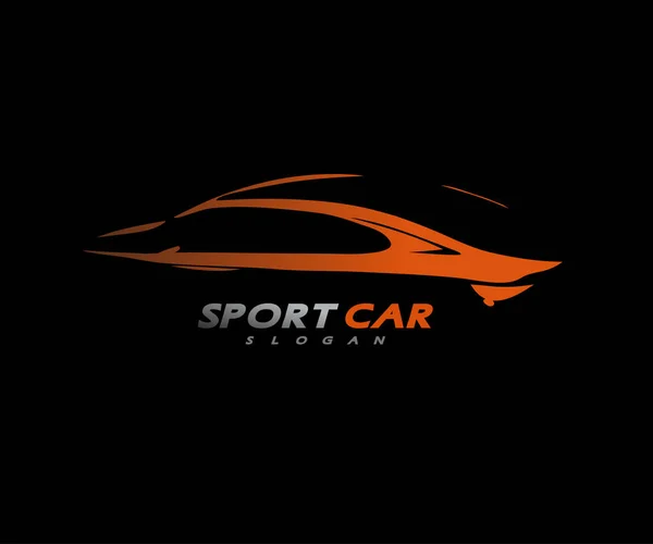 Sportwagen Logo Firma Vektor Illustration — Stockvektor