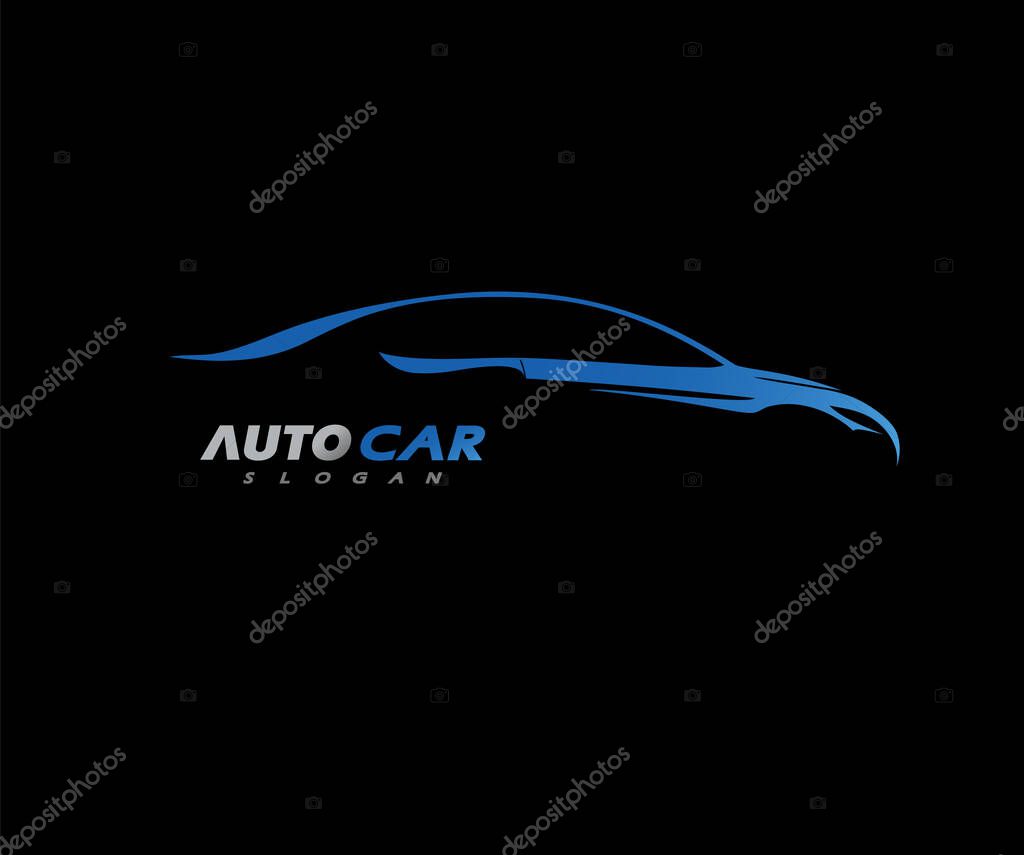 Sports Car Logo company vector Illustration
