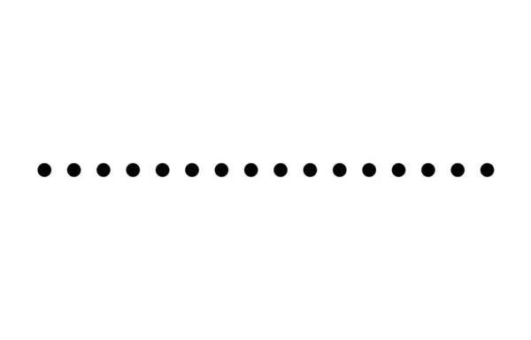 Ligne Pointillée Forme Simple Symbole Vectoriel Icône Conception — Image vectorielle