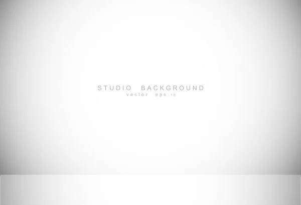 Weiß Grau Farbverlauf Studio Zimmer Hintergrund Vektor Eps — Stockvektor