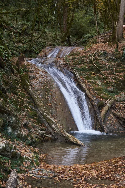 Wasserfälle Sind Eine Lokale Touristenattraktion Befindet Sich Der Nähe Der Stockbild
