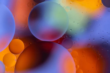 Soyut renkli arkaplan, suya yağ damlaları