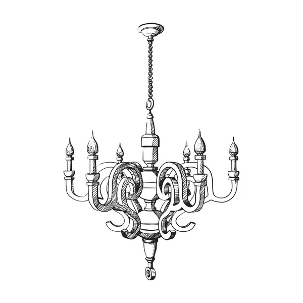 Zwevende geïsoleerde lamp. — Stockvector