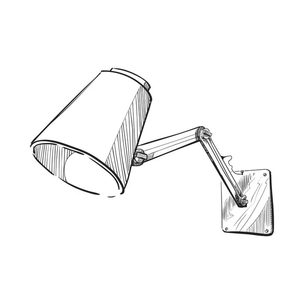 Vektorové ilustrace lampy nástěnné. — Stockový vektor