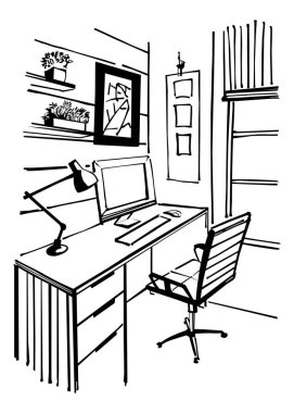 İç mekan çizimi..