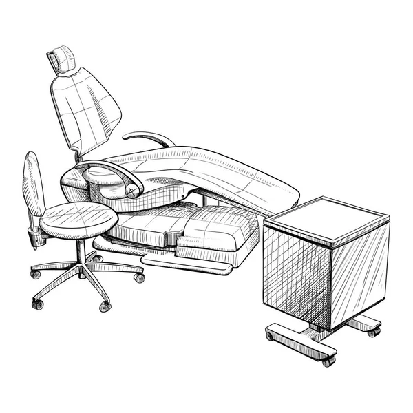 Fogorvosi szék — Stock Vector