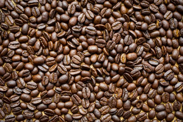Close Roasted Coffee Beans Background — Stock Photo, Image