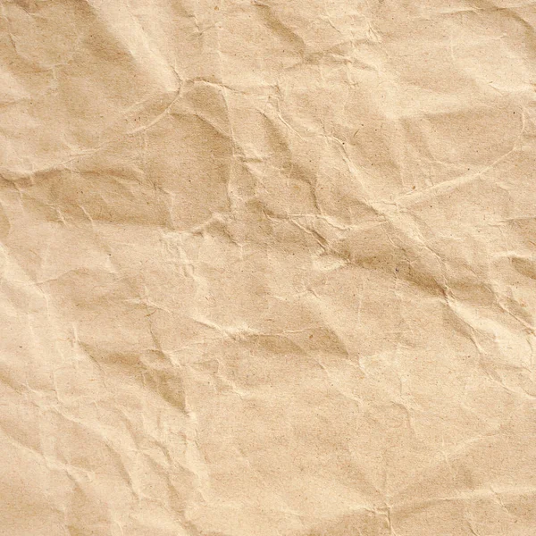 棕色皱褶回收纸背景 — 图库照片