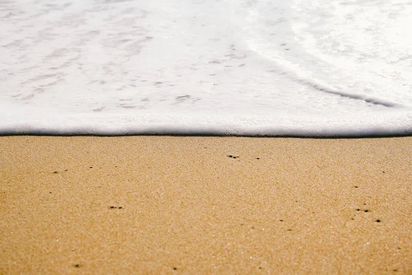 Ωκεάνιο Κύμα Αμμώδη Παραλία Φόντο — Φωτογραφία Αρχείου