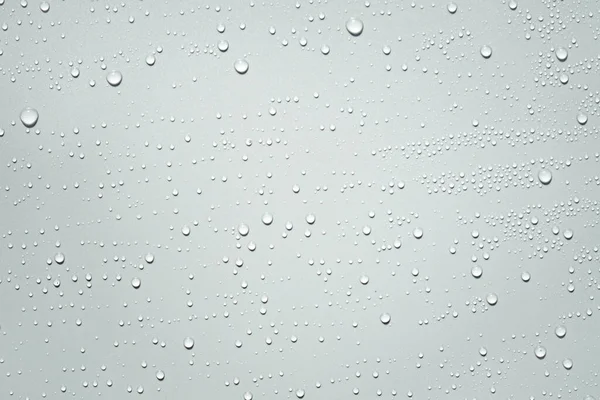 Water Rain Drops White Plastic Sheet Background — Stock Photo, Image