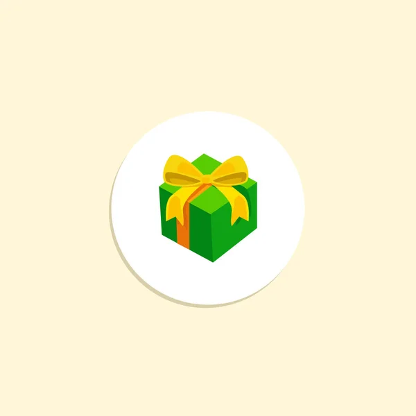 Gift box vector flat icon — Stock Vector