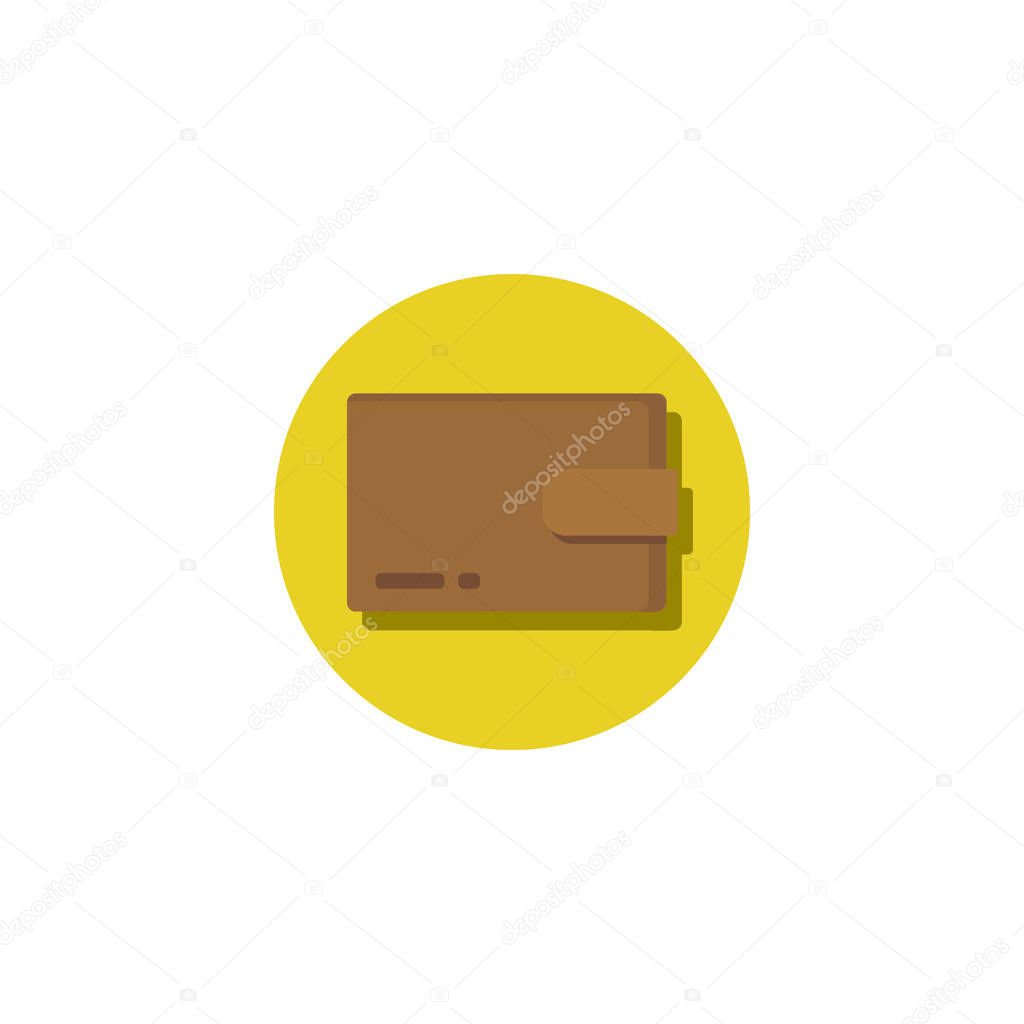 wallet colorful vector flat icon