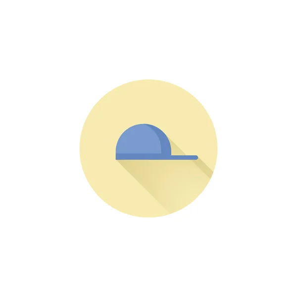 Czapka baseballowa kolorowy wektor płaska ikona — Wektor stockowy