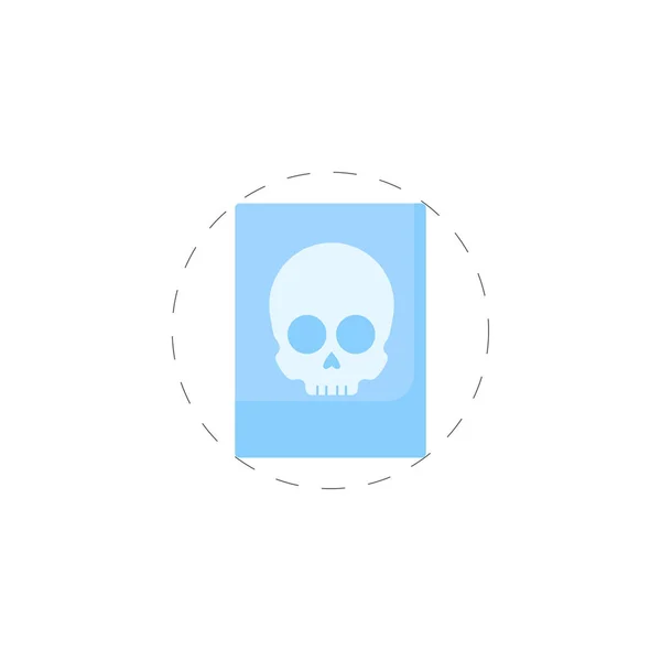 X-ray ribben kleurrijke vector platte pictogram — Stockvector