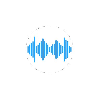 Web ve mobil için müzik eşitleyici renkli vektör düz simgesi