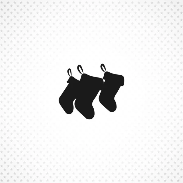 Vánoční ponožky ikona pro mobilní koncept a design webových aplikací. — Stockový vektor