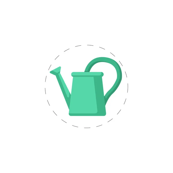 Watering can colored flat icon for mobile concept and web apps design. — Stock Vector